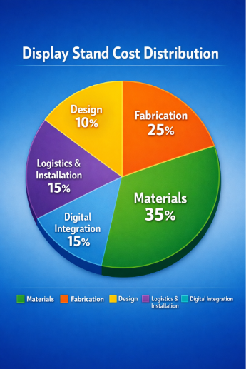 Display stand cost distribution
